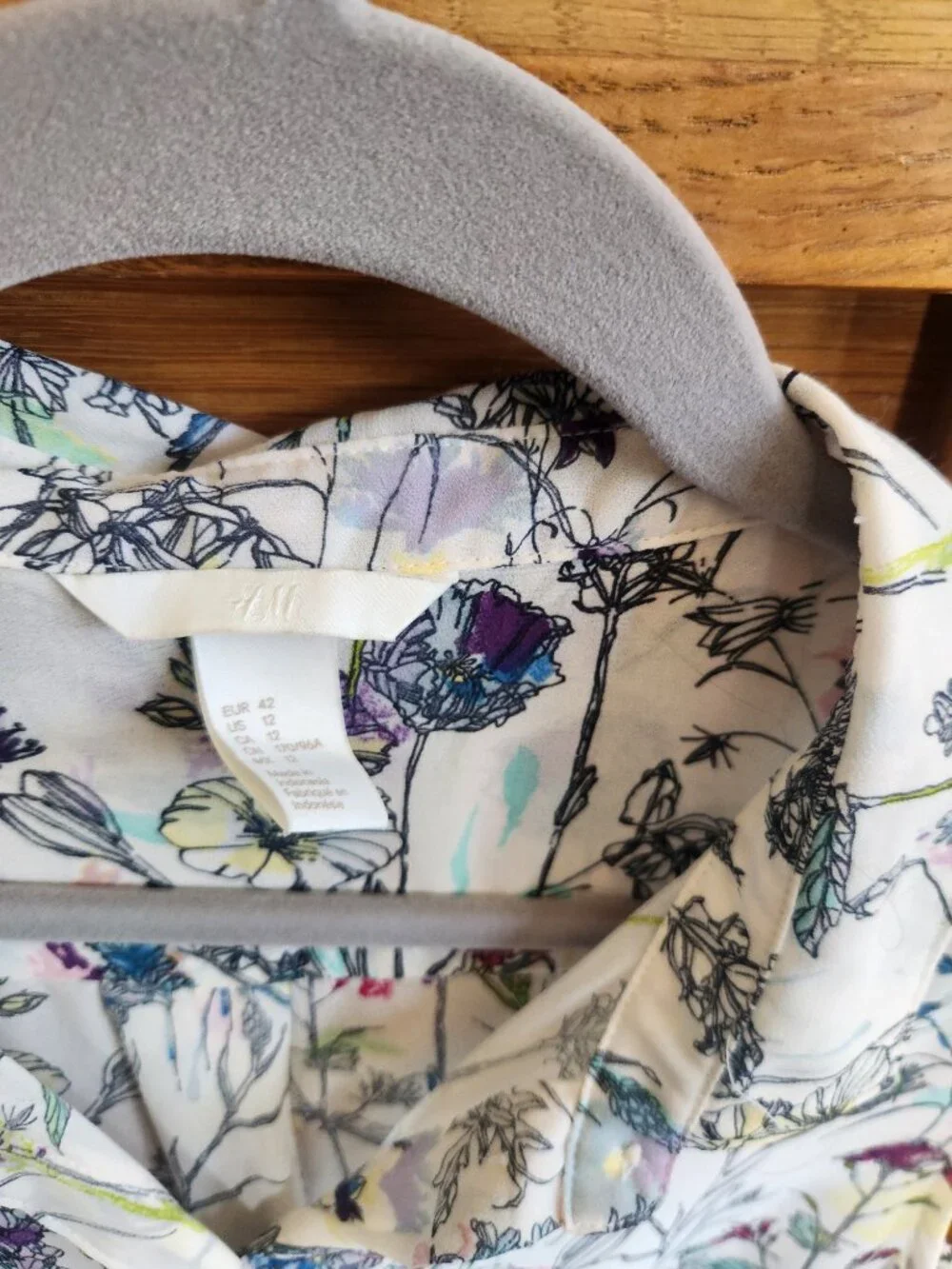 H&M Floral Print Sleeveless Womens Top size 12 (L)